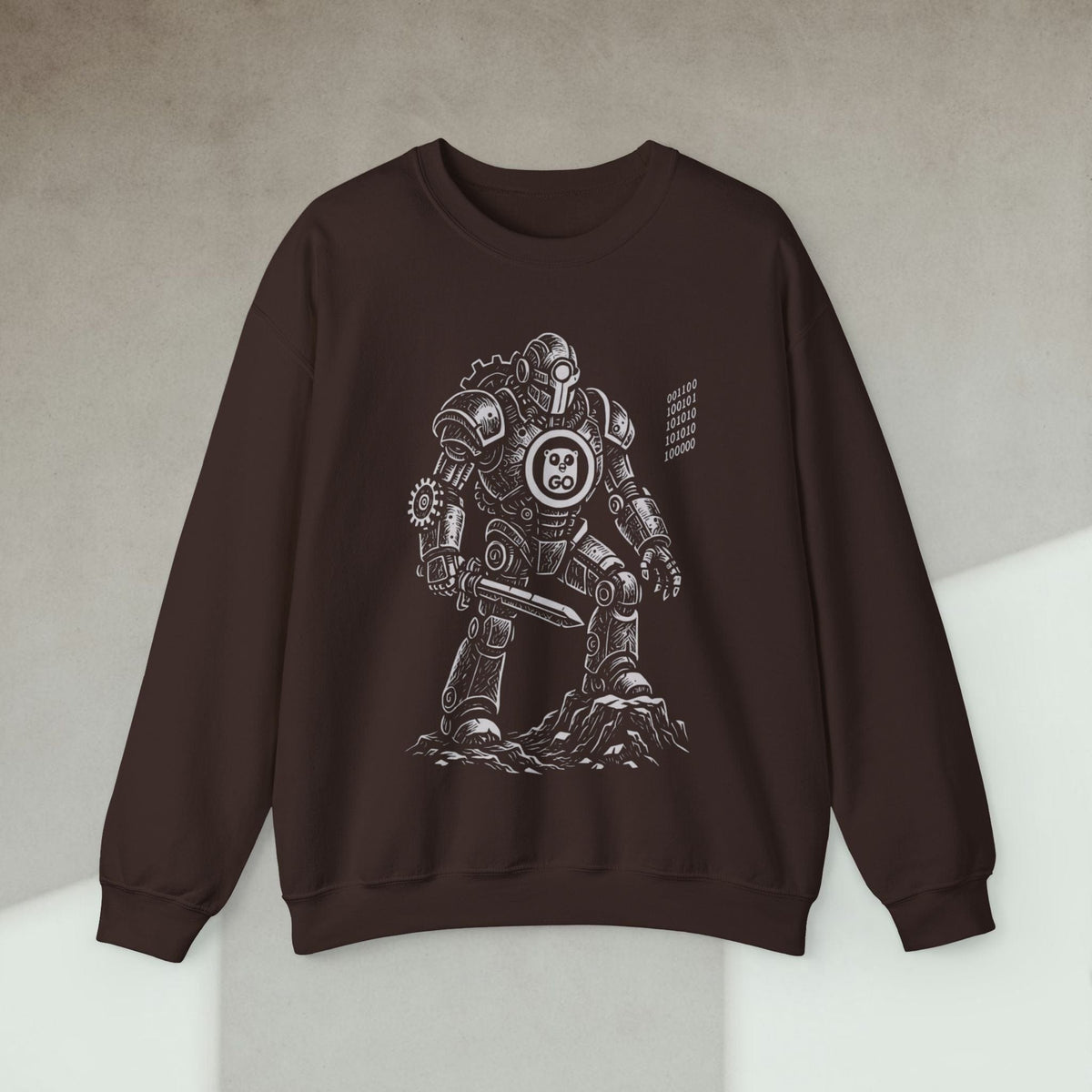 Code Culture go knight sweatshirt funny programmer Sweatshirt in S — Code Culture developer clothing