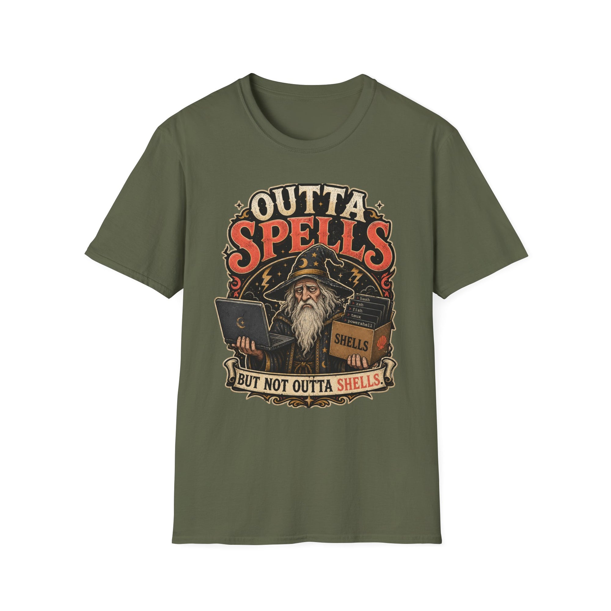 Outta Spells Vintage Wizard Shirt