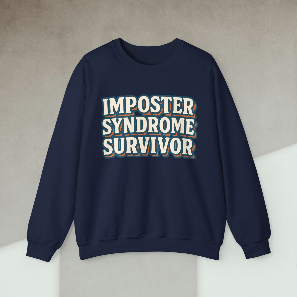 Code Culture imposter syndrome survivor sweatshirt funny programmer Sweatshirt in S — Code Culture developer clothing