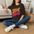 Tech Nerd Retro Typography Shirt