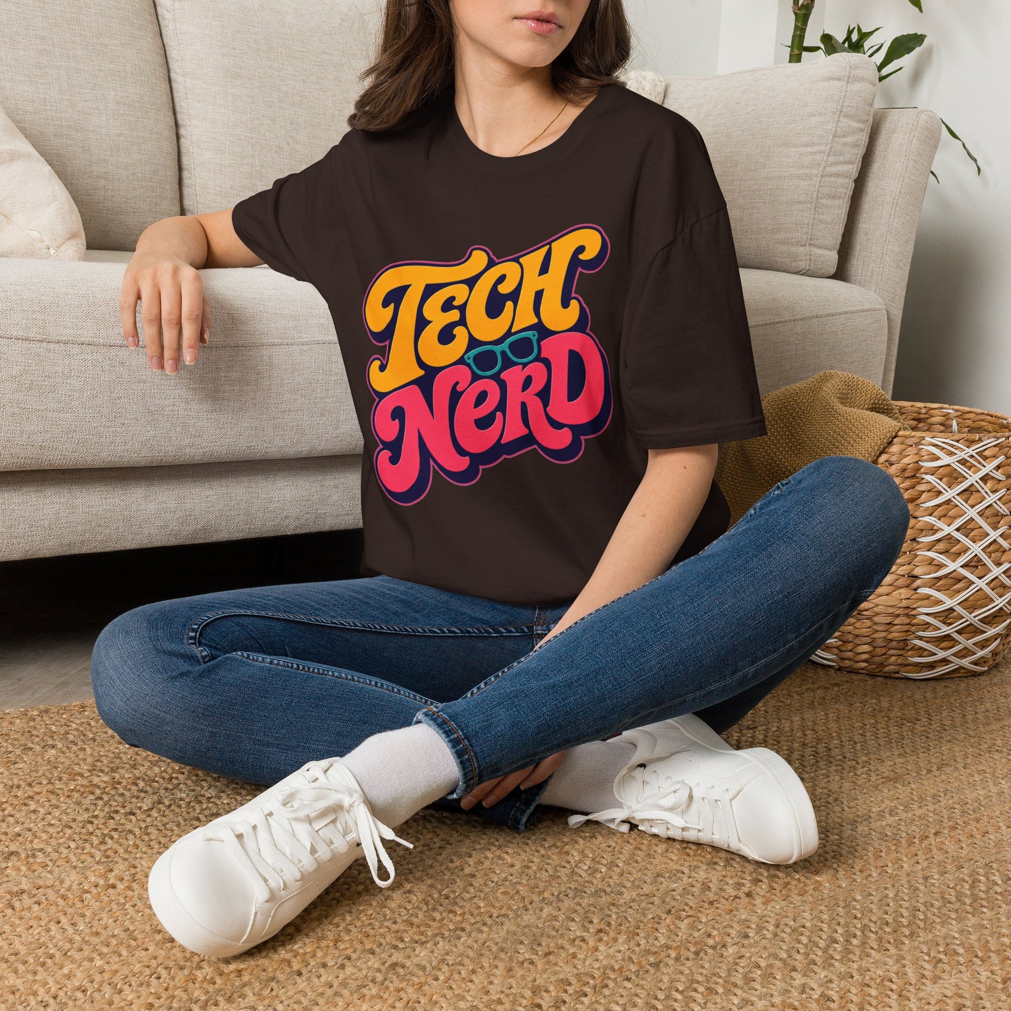 Tech Nerd Retro Typography Shirt