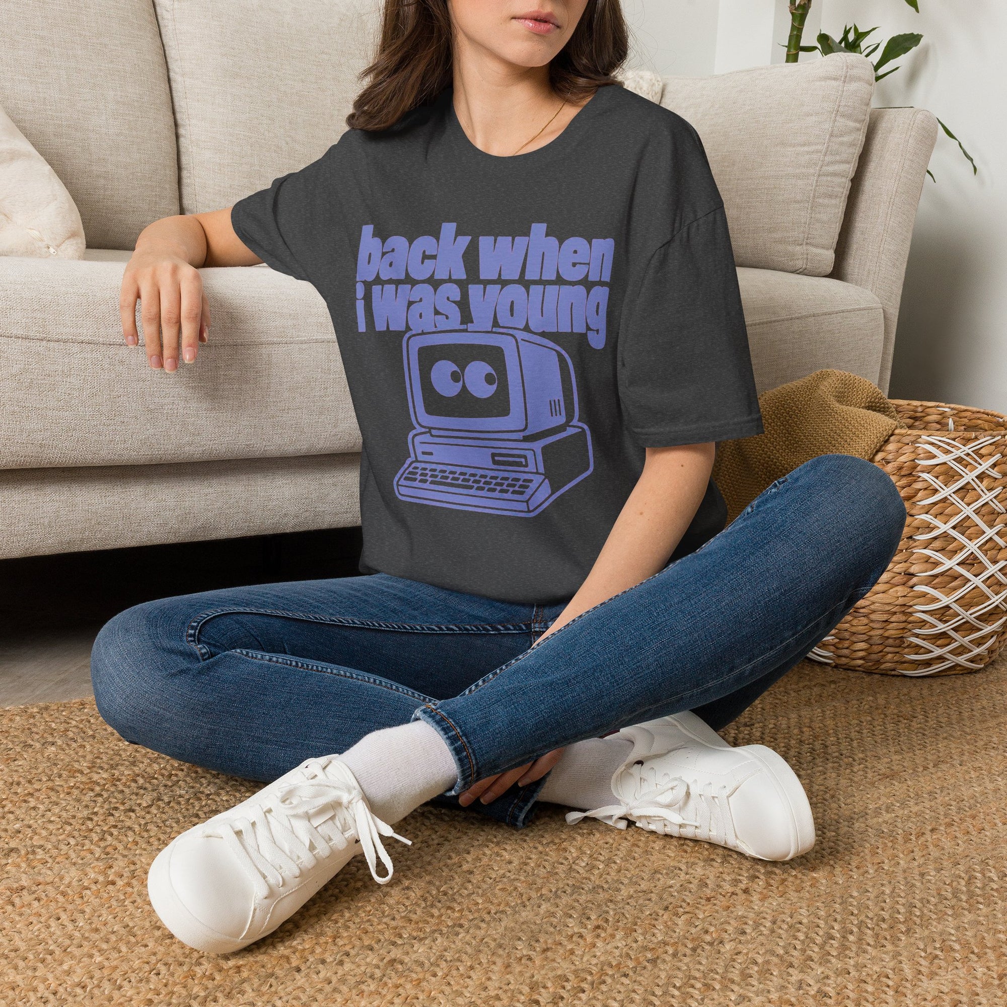 Back When I Was Young Retro Computer Shirt