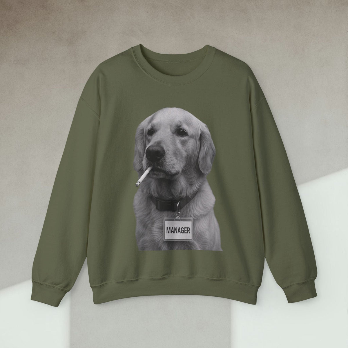 Code Culture dog manager sweatshirt funny programmer Sweatshirt in S — Code Culture developer clothing