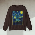 Code Culture van gogh desk sweatshirt funny programmer Sweatshirt in S — Code Culture developer clothing