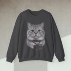 Code Culture cat developer sweatshirt funny programmer Sweatshirt in S — Code Culture developer clothing