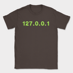 127.0.0.1 puffy text shirt — Dark Chocolate