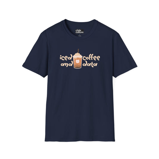 iced coffee and data frappuccino shirt