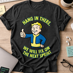Hang In There Next Sprint Shirt - Black