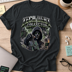 Tech Debt Collector Cyberpunk Shirt — Black storefront mockup