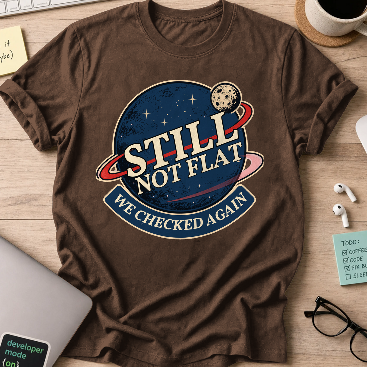 Nerd Collection Artwork 012 Shirt - Dark Chocolate mockup