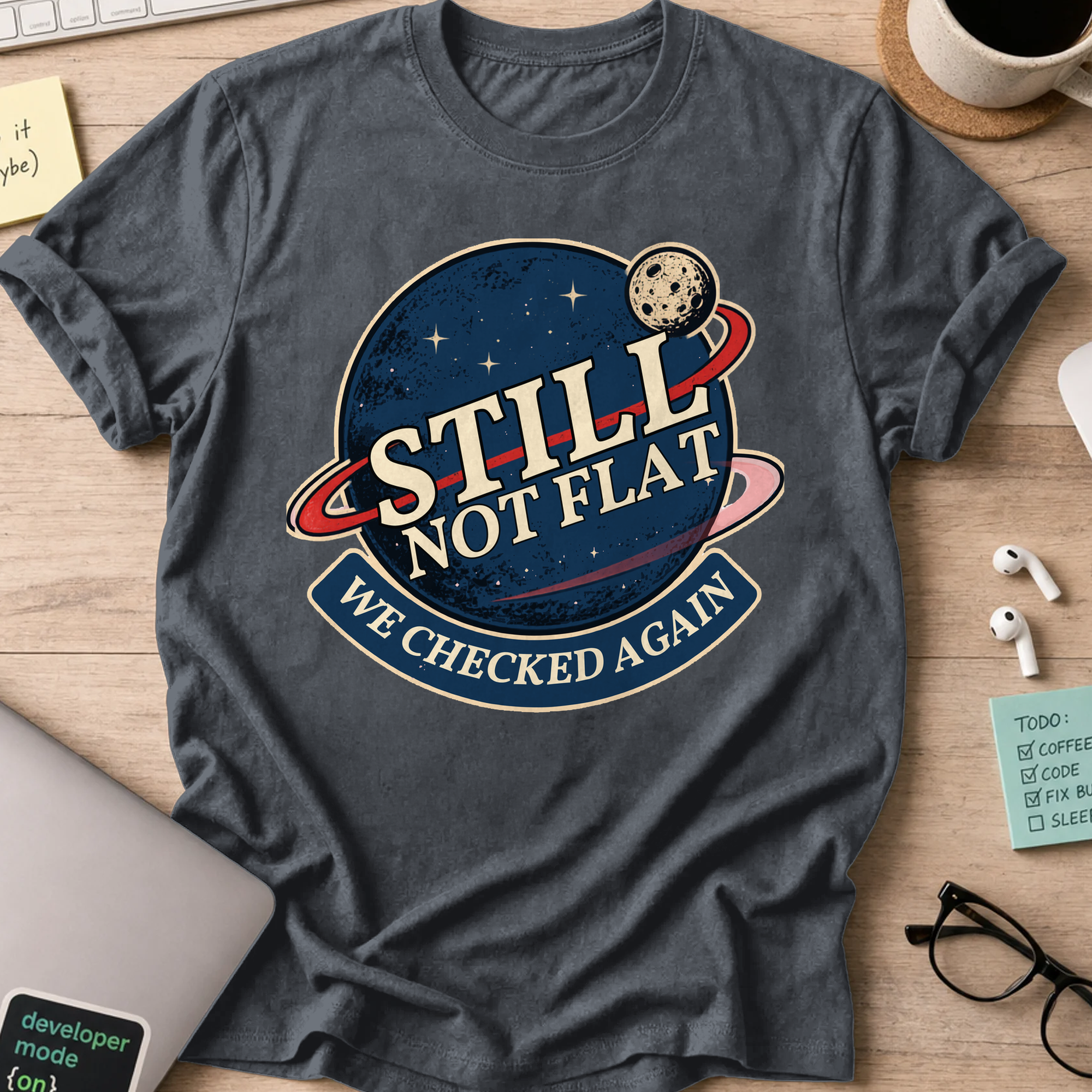 Nerd Collection Artwork 012 Shirt - Dark Heather mockup
