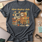 Slow Deploy Club Shirt — Dark Heather
