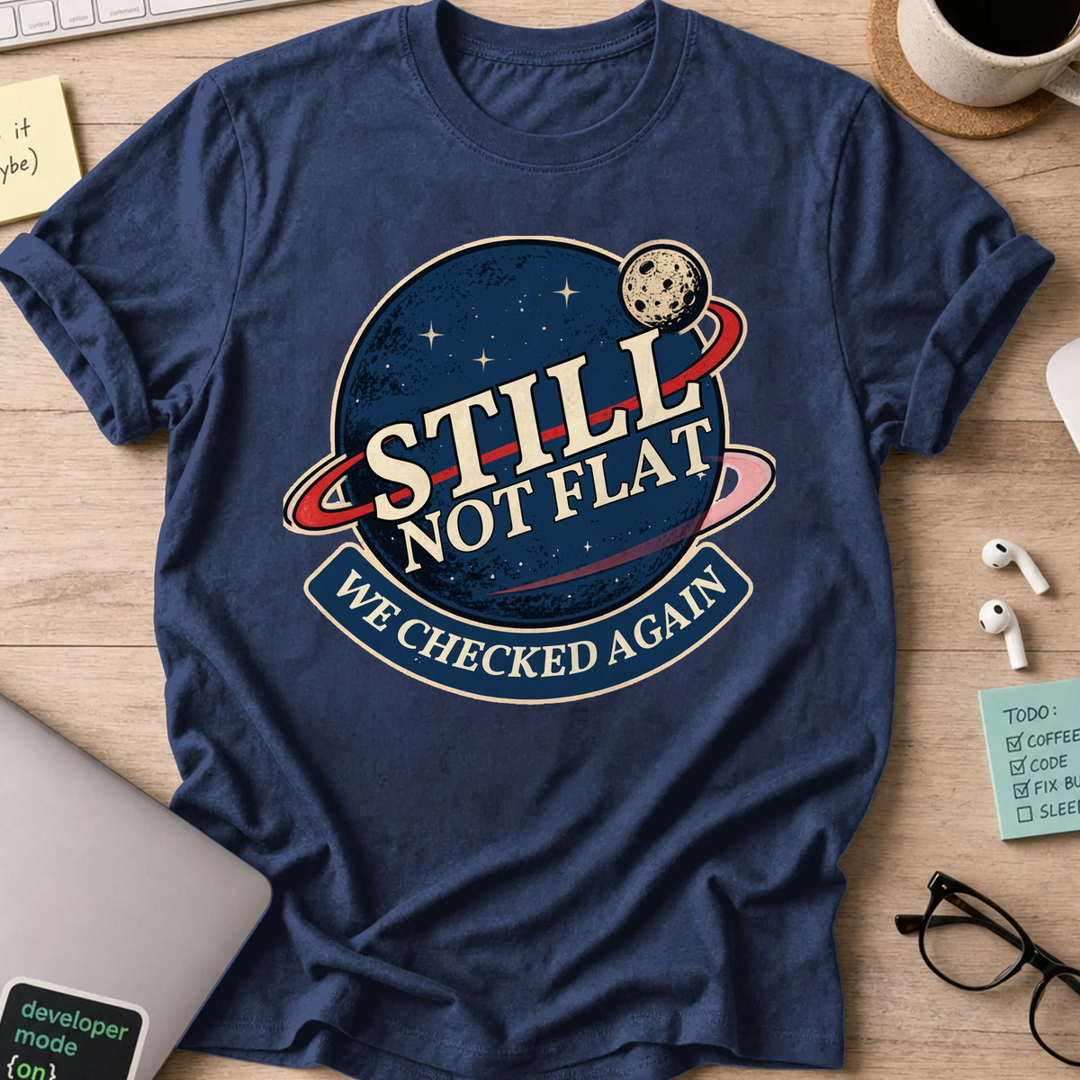 Nerd Collection Artwork 012 Shirt - Navy mockup