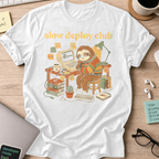 Slow Deploy Club Shirt — White