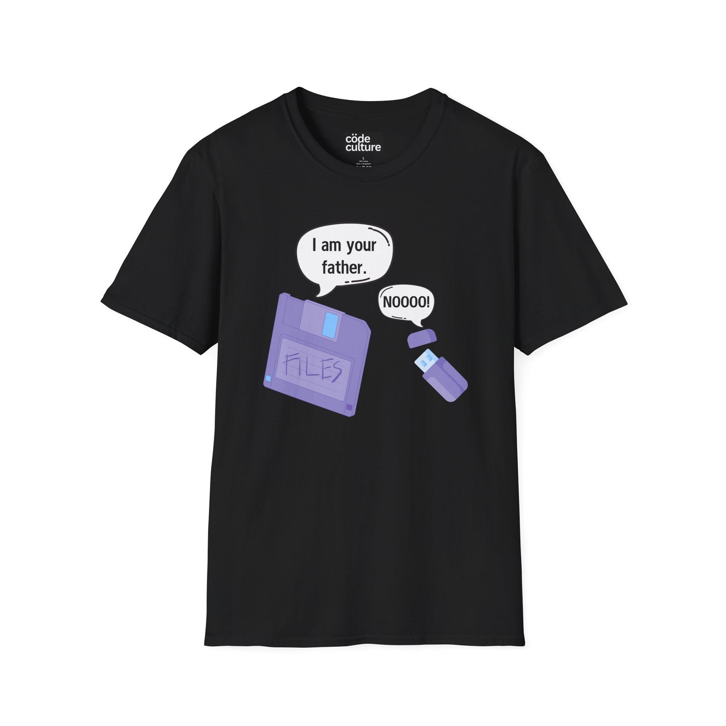 daddy diskette and baby usb shirt