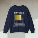 Code Culture monitor sweatshirt funny programmer Sweatshirt in S — Code Culture developer clothing