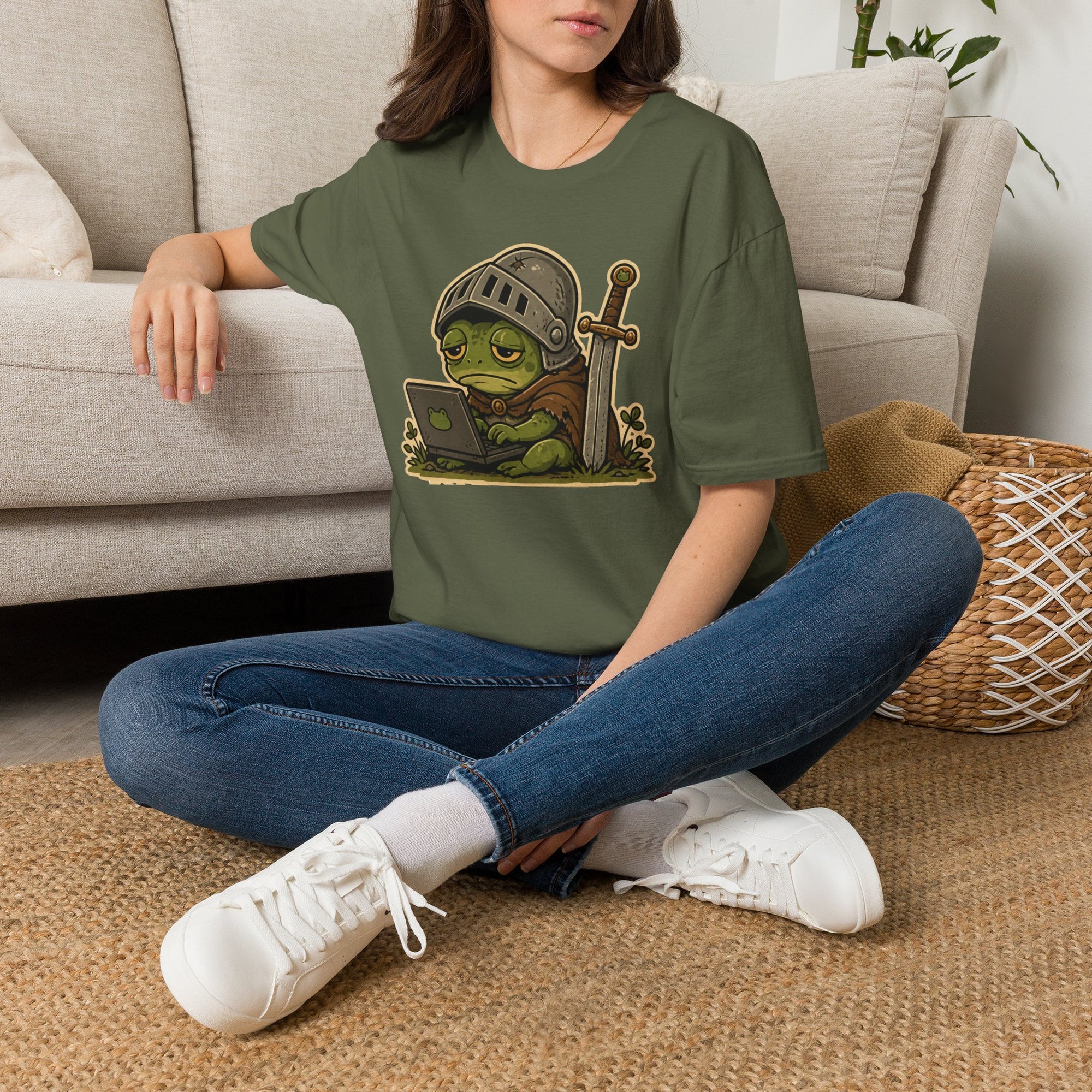 Frog Knight Coder Medieval Shirt