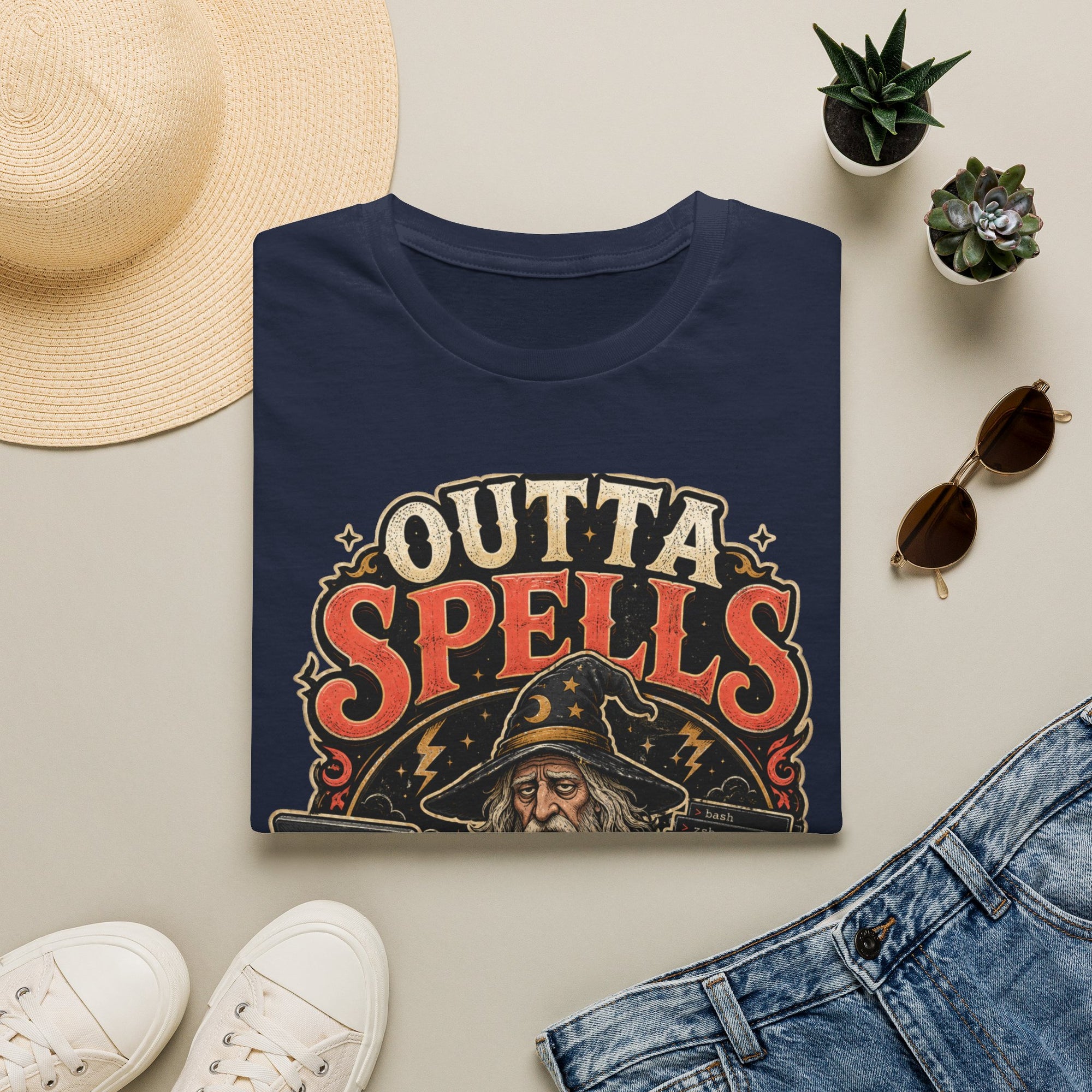 Outta Spells Vintage Wizard Shirt