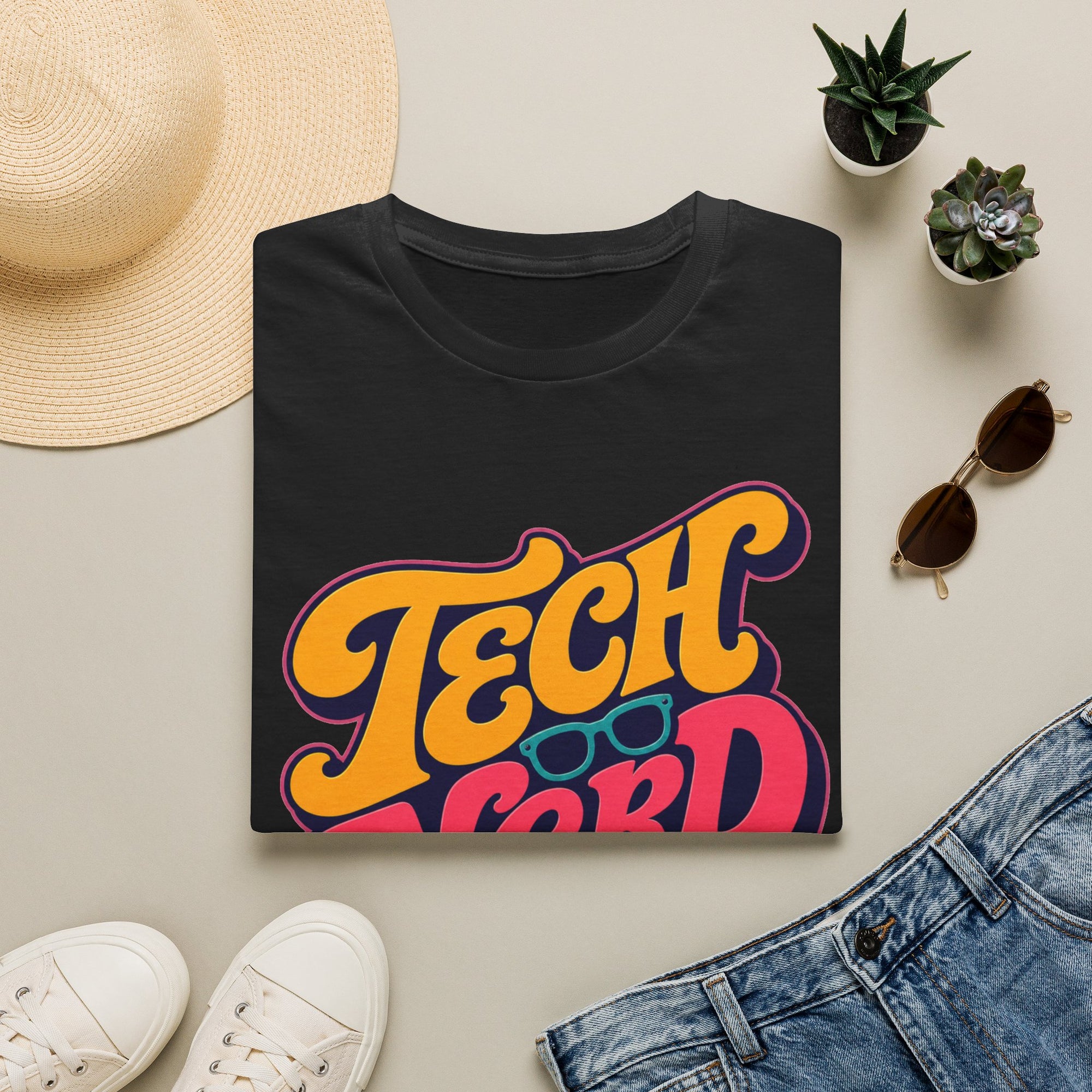 Tech Nerd Retro Typography Shirt
