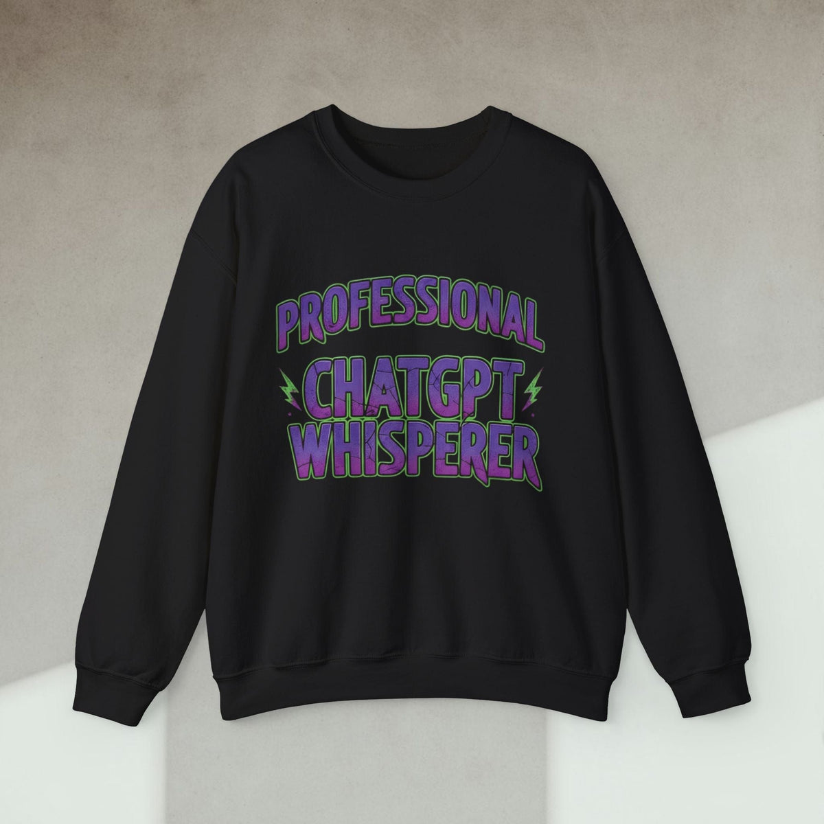 Code Culture professional chatgpt whisperer sweatshirt funny programmer Sweatshirt in S — Code Culture developer clothing