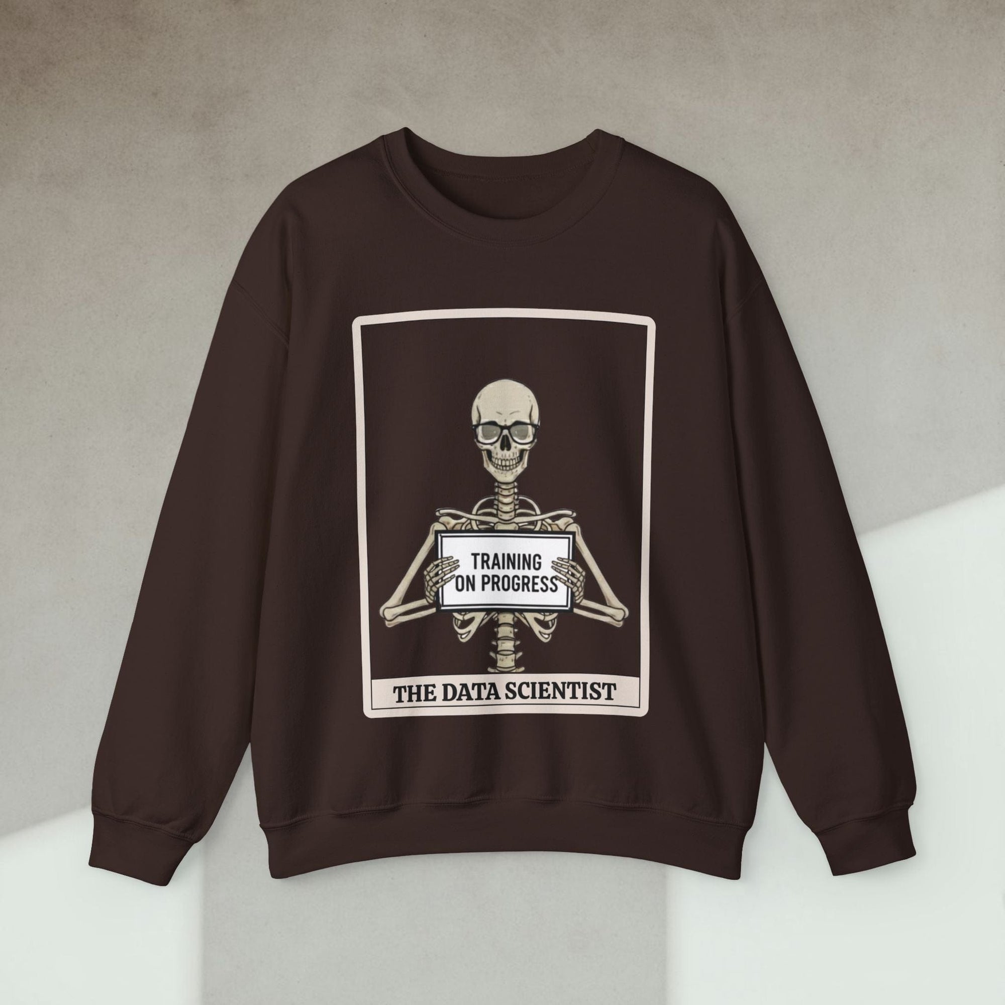 skeleton data scientist sweatshirt