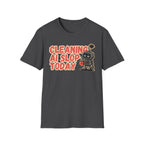 Cleaning AI Slop Today Retro Robot Shirt