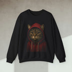 Code Culture cat in hoodie sweatshirt funny programmer Sweatshirt in S — Code Culture developer clothing