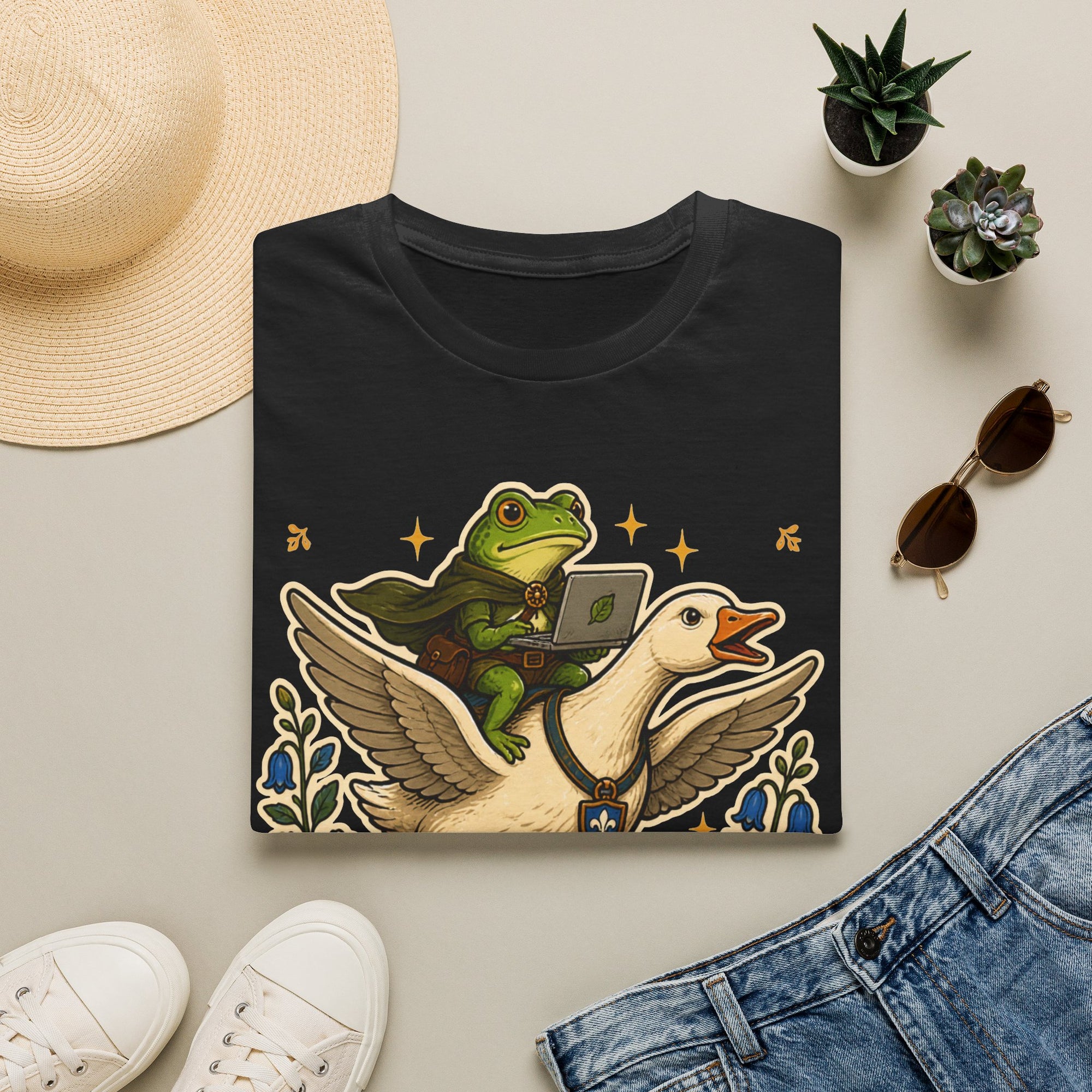 Frog Goose Coder Whimsical Shirt