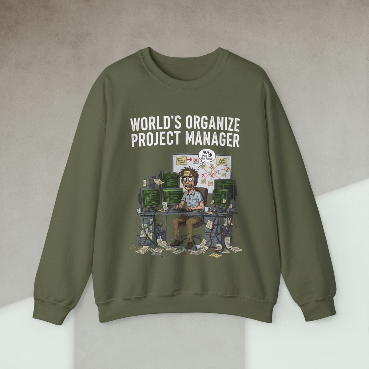 Code Culture world's organize project manager sweatshirt funny programmer Sweatshirt in S — Code Culture developer clothing
