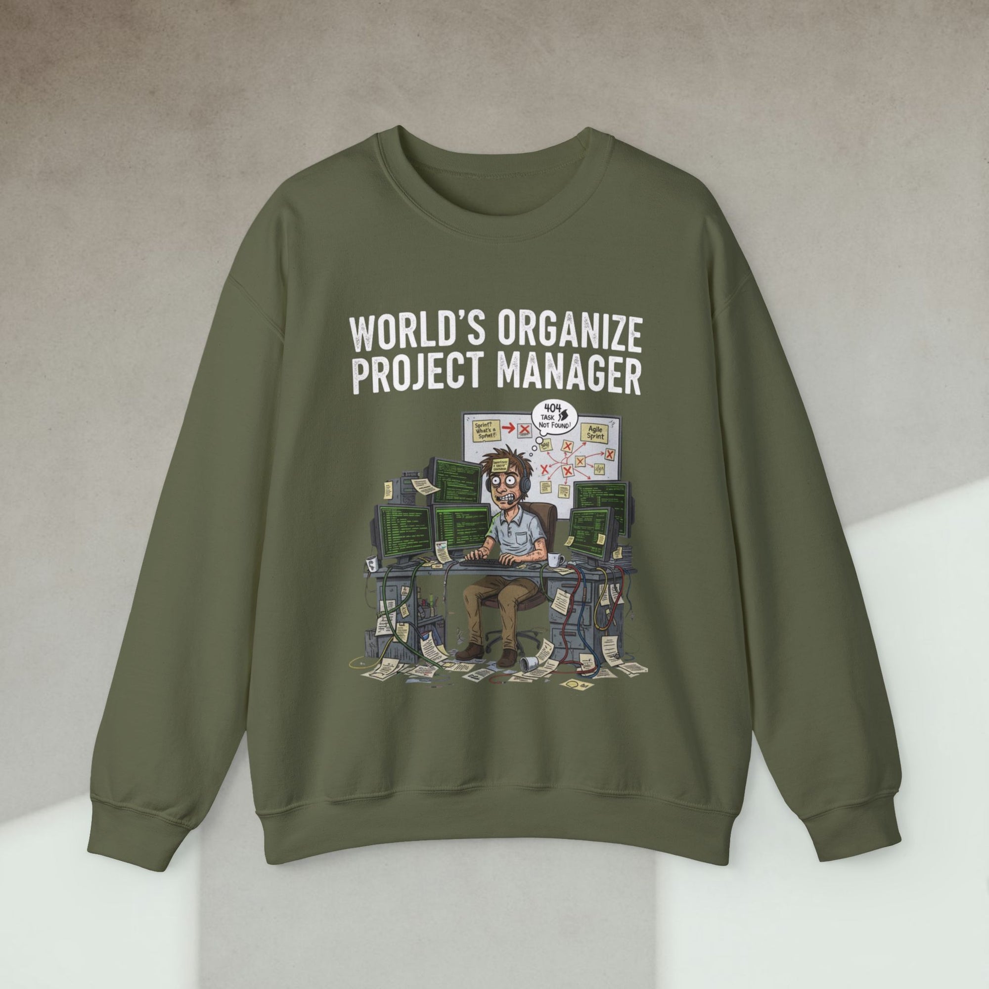world's organize project manager sweatshirt