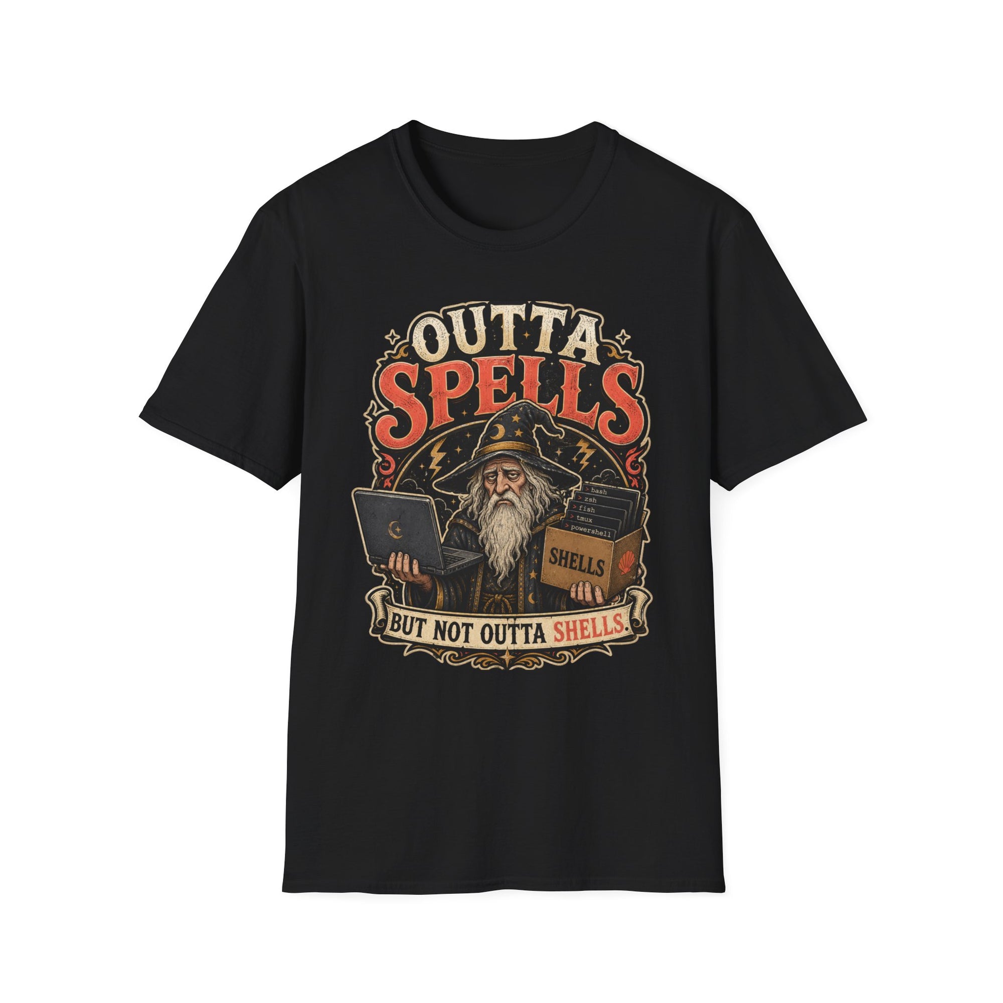Outta Spells Vintage Wizard Shirt