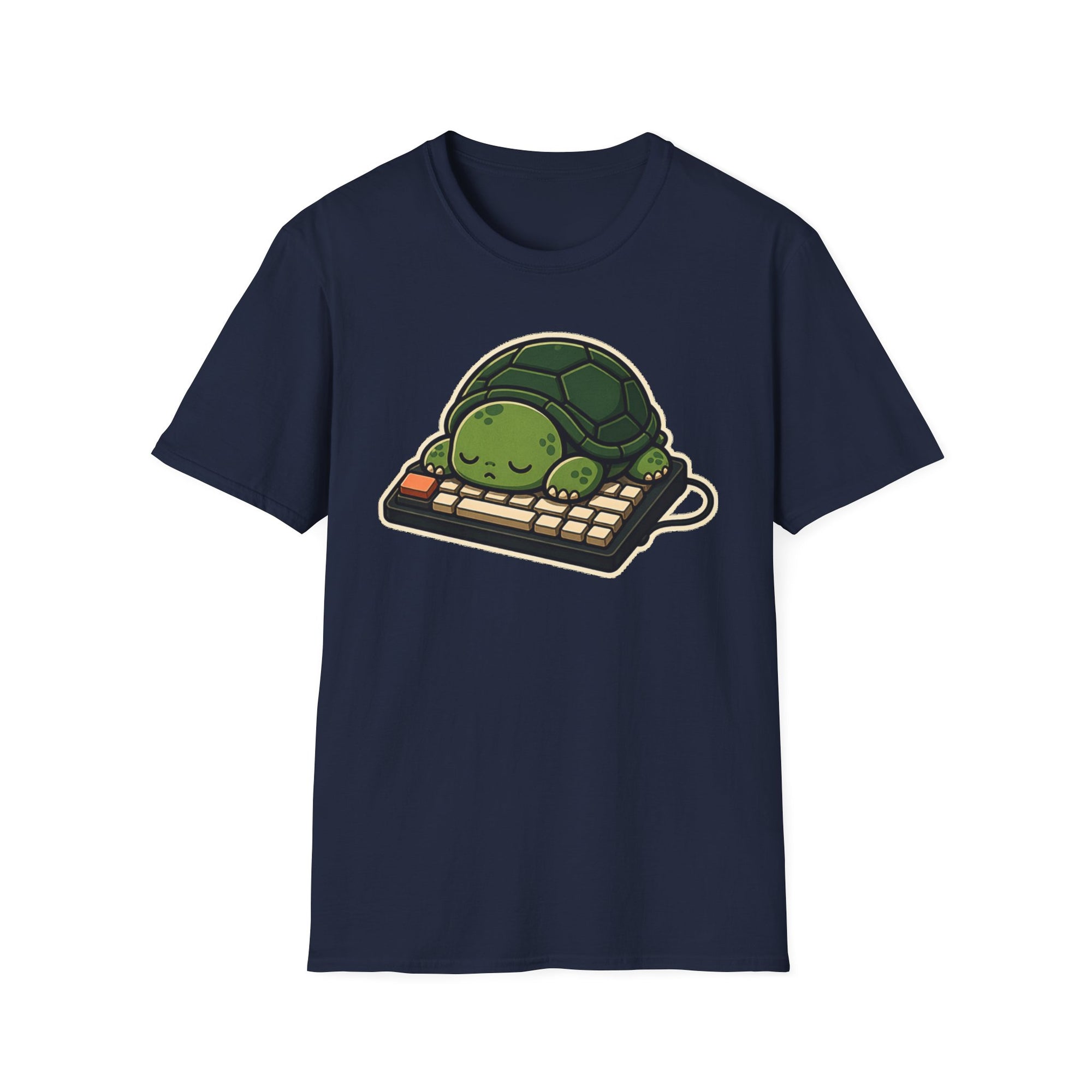 Sleeping Turtle Retro Keyboard Shirt