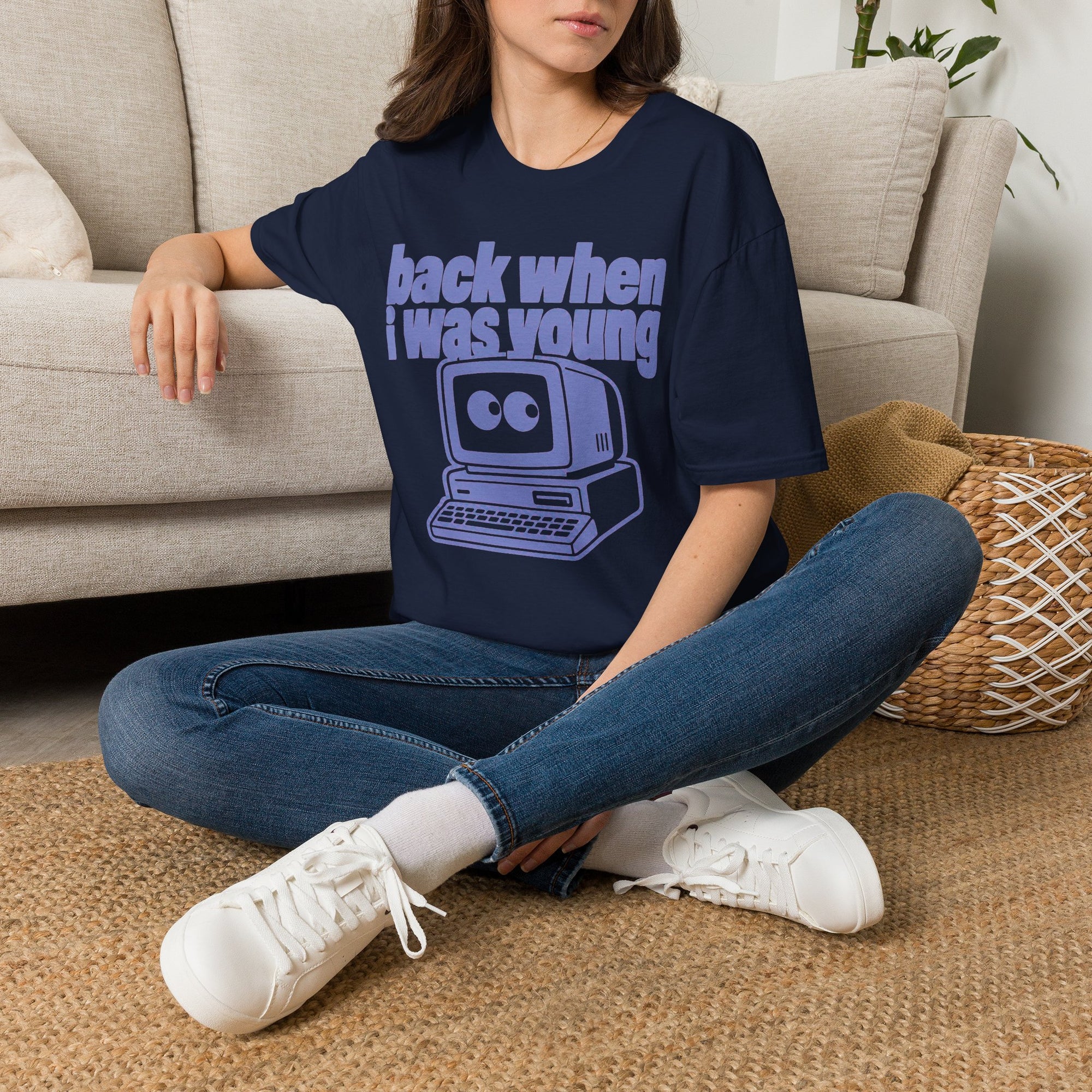 Back When I Was Young Retro Computer Shirt