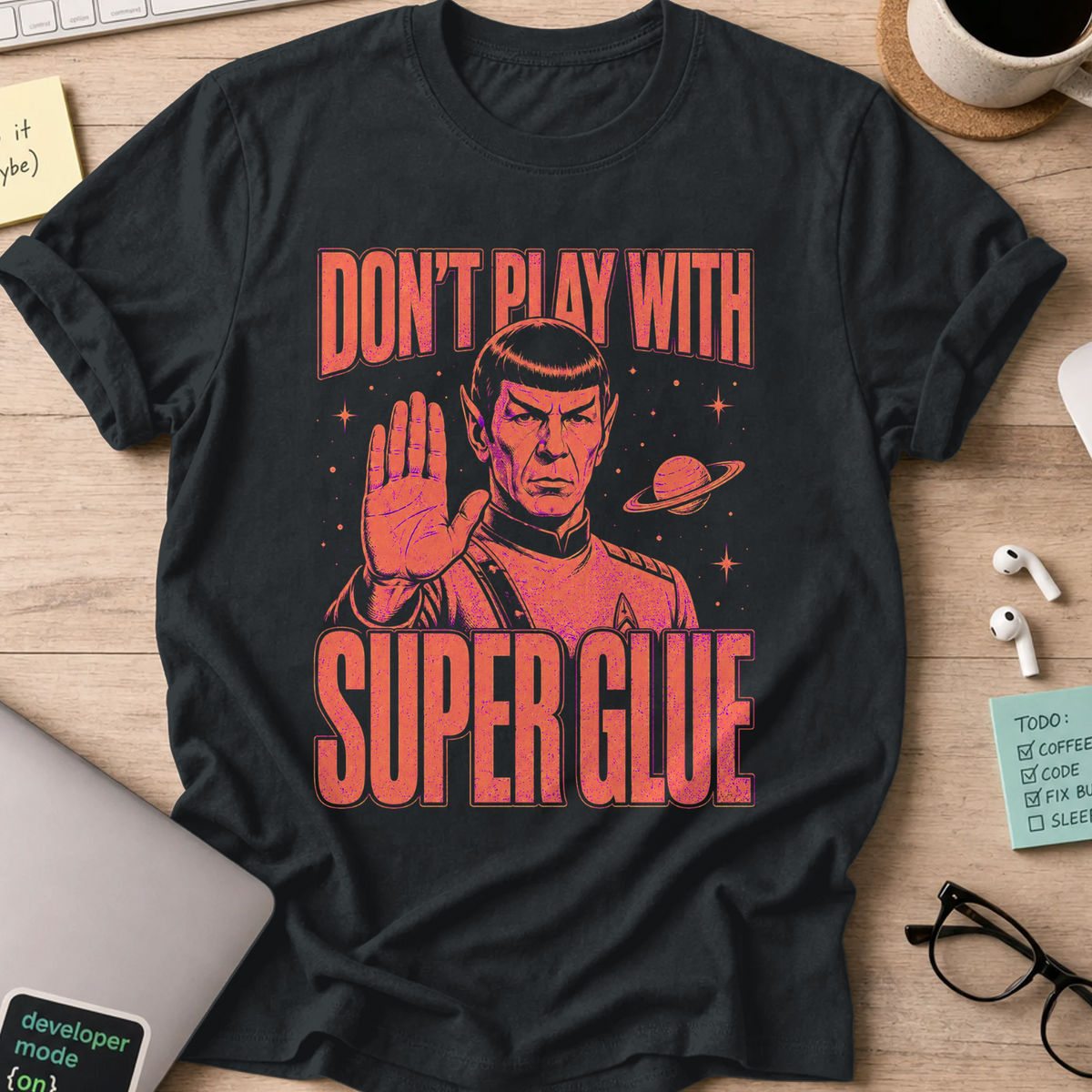 Nerd Collection Artwork 013 Shirt - Black mockup