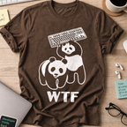 WTF Panda Shirt - Dark Chocolate