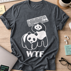 WTF Panda Shirt - Dark Heather