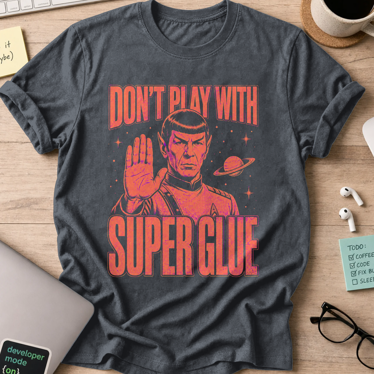 Nerd Collection Artwork 013 Shirt - Dark Heather mockup