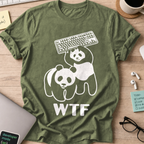 WTF Panda Shirt - Military Green