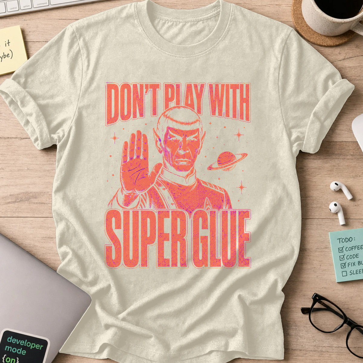Nerd Collection Artwork 013 Shirt - Natural mockup