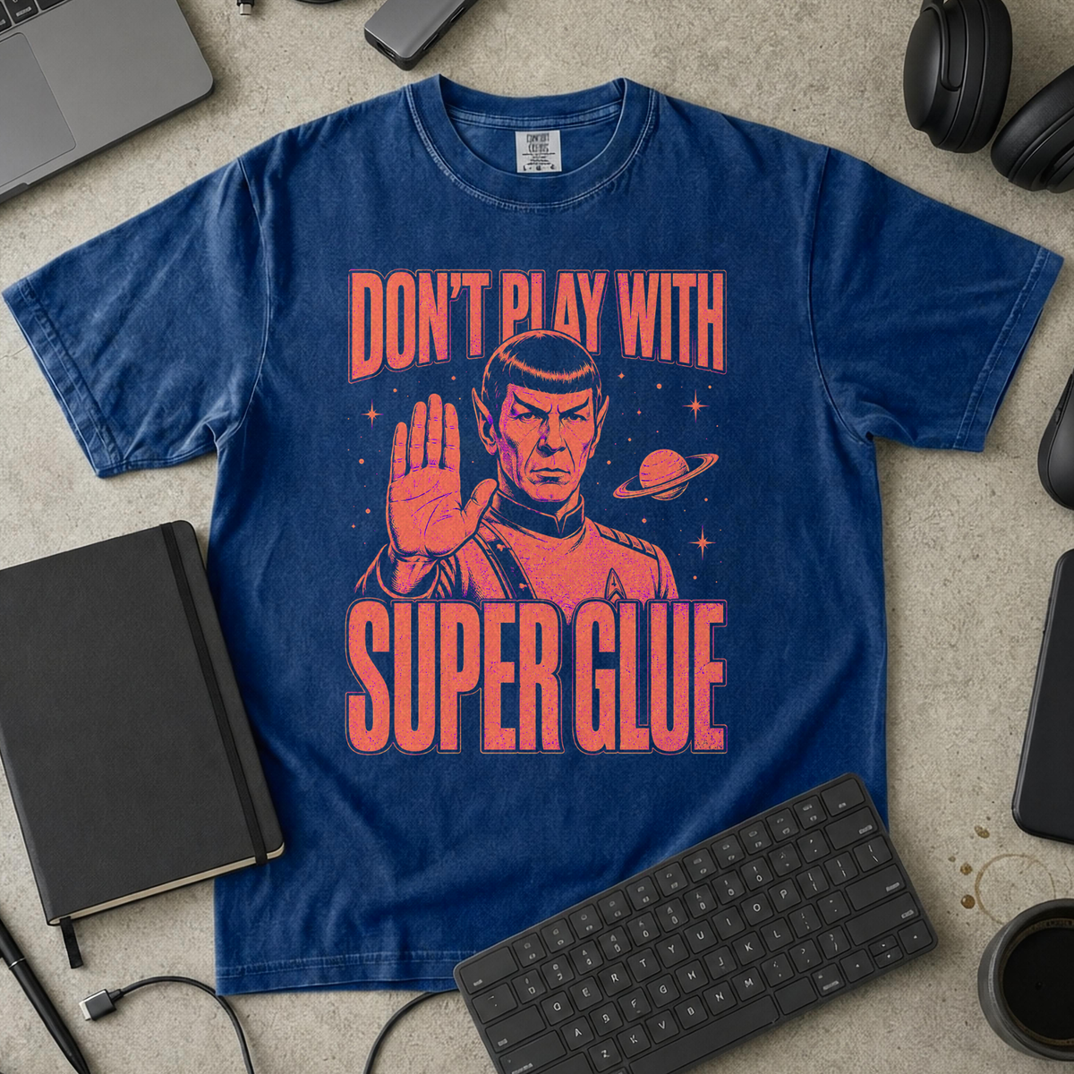 Nerd Collection Artwork 013 Premium Shirt - True Navy mockup