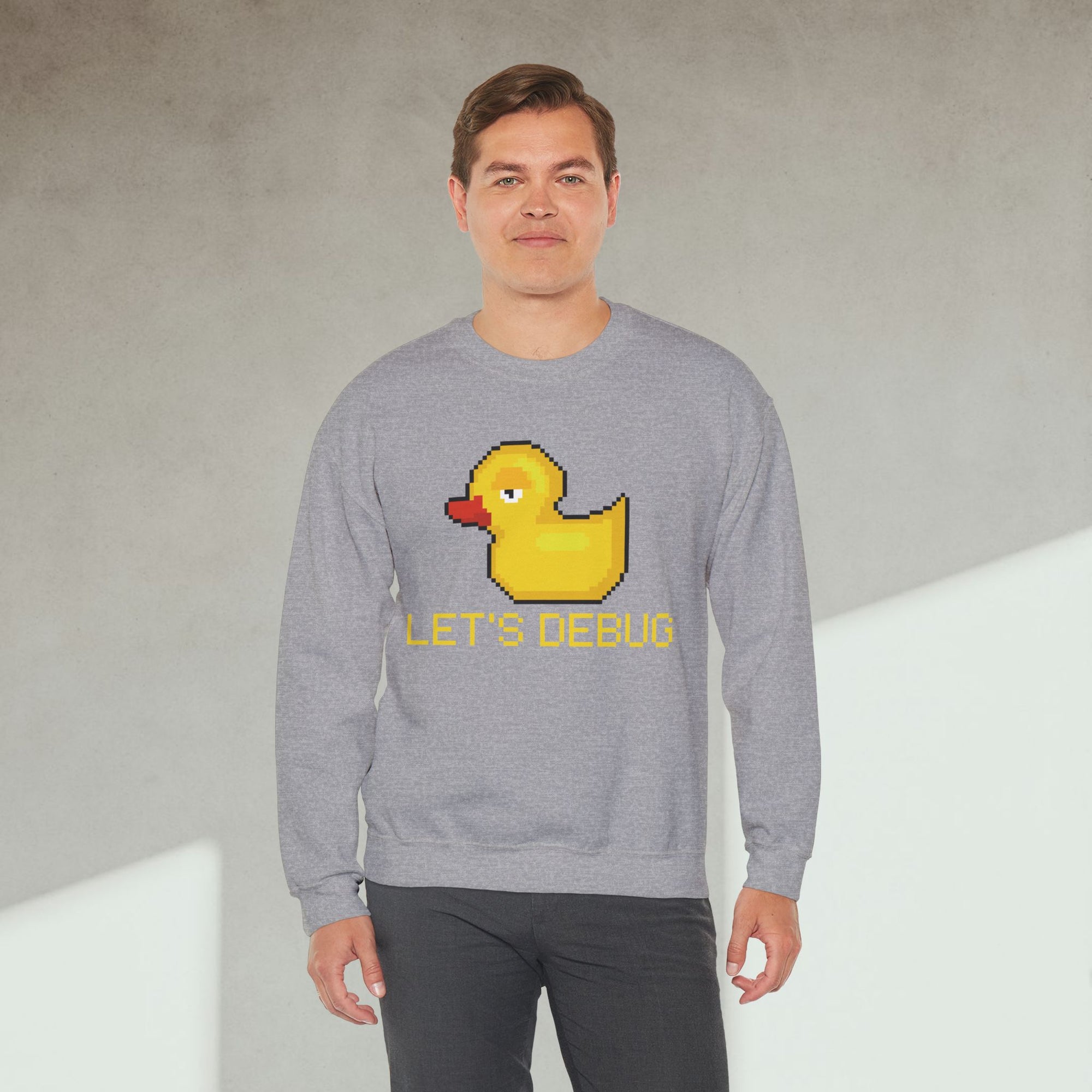 lets debug duck sweatshirt
