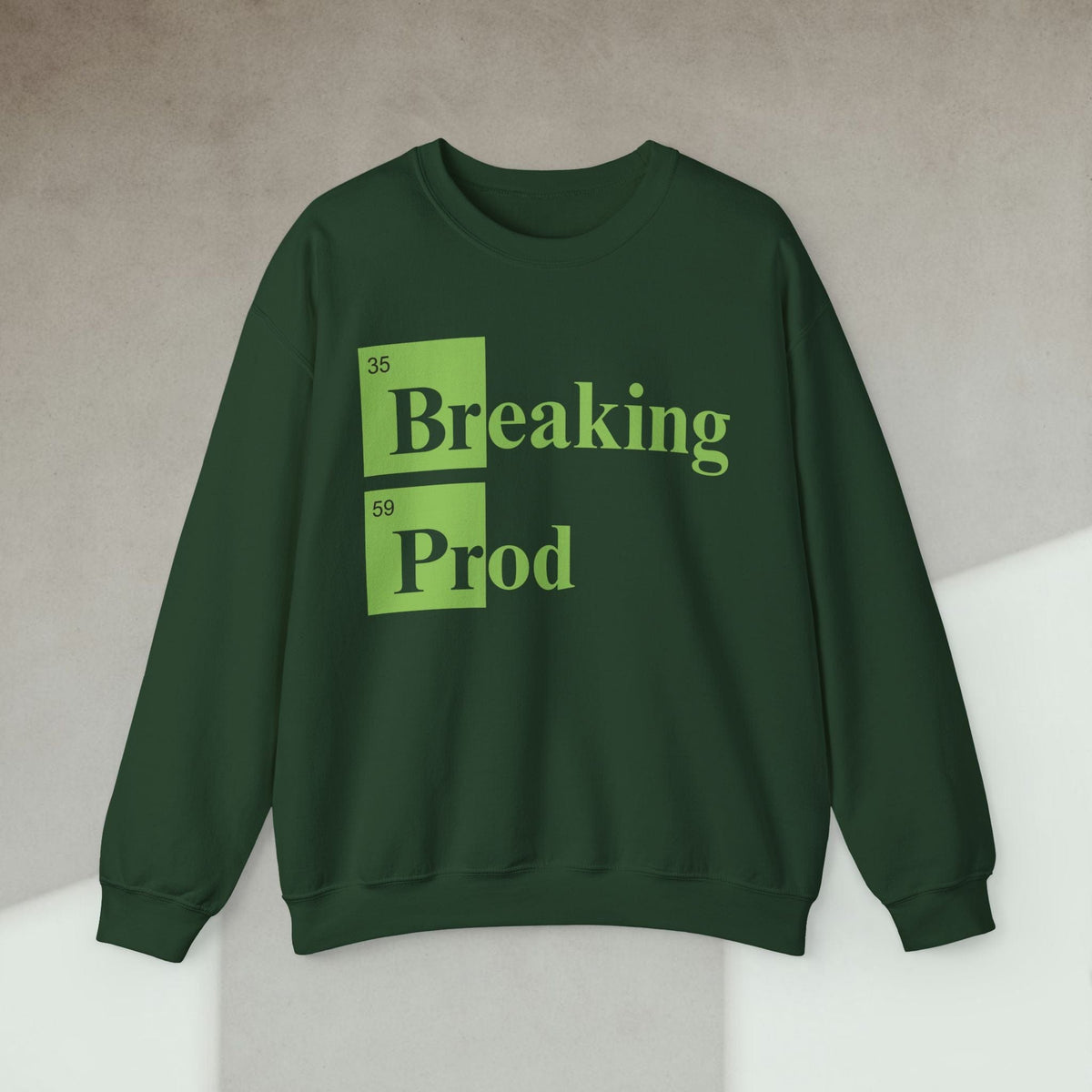 Code Culture Breaking Prod sweatshirt funny programmer Sweatshirt in S — Code Culture developer clothing