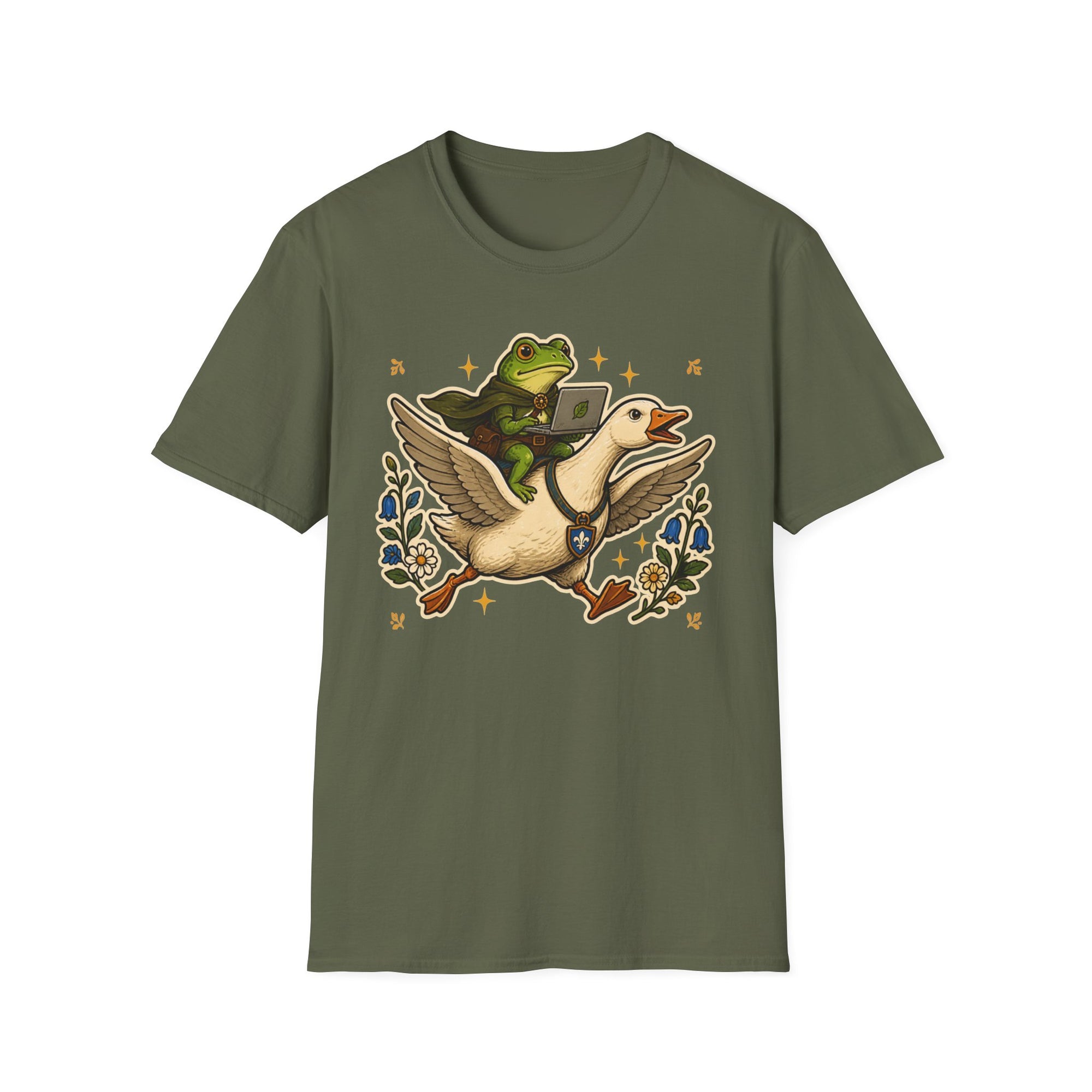 Frog Goose Coder Whimsical Shirt