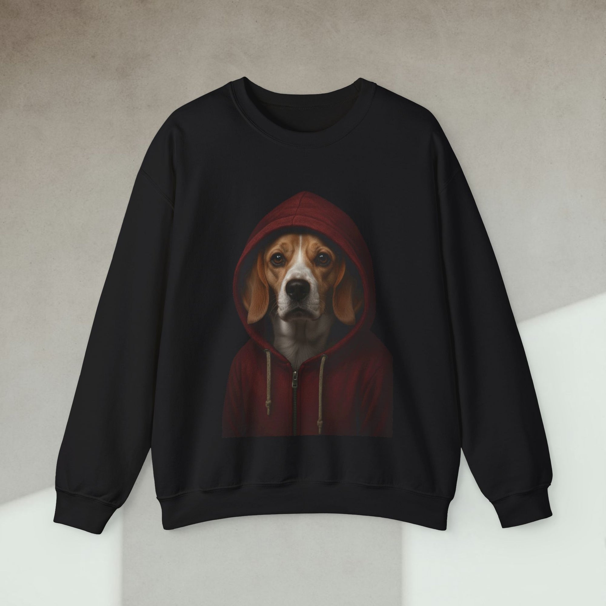 dog in hoodie sweatshirt