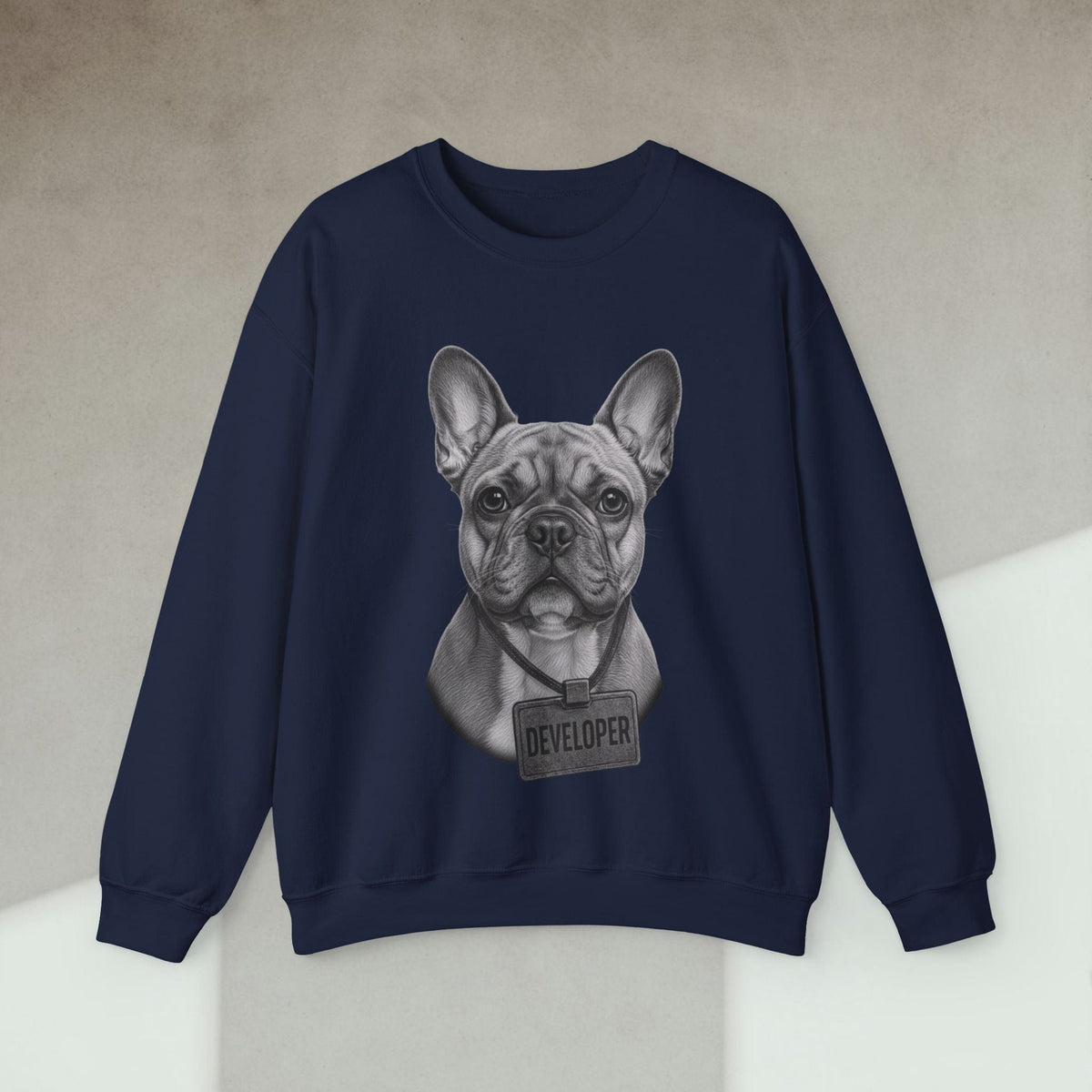 Code Culture dog developer sweatshirt funny programmer Sweatshirt in S — Code Culture developer clothing