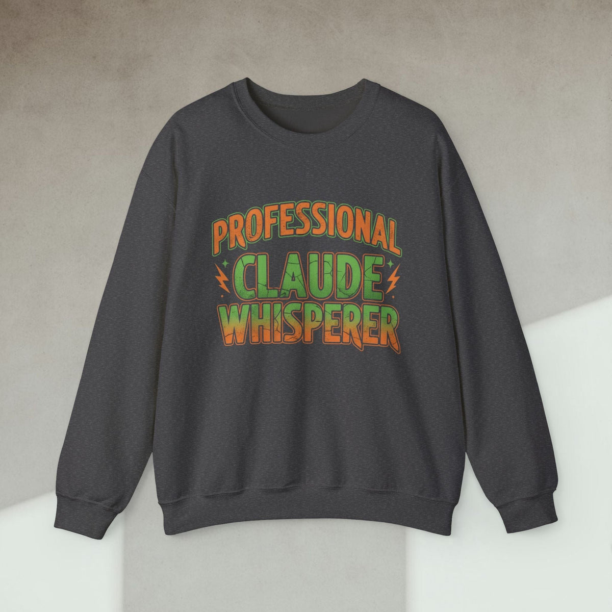 Code Culture professional claude whisperer sweatshirt funny programmer Sweatshirt in S — Code Culture developer clothing