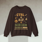 ctrl alt scream sweatshirt