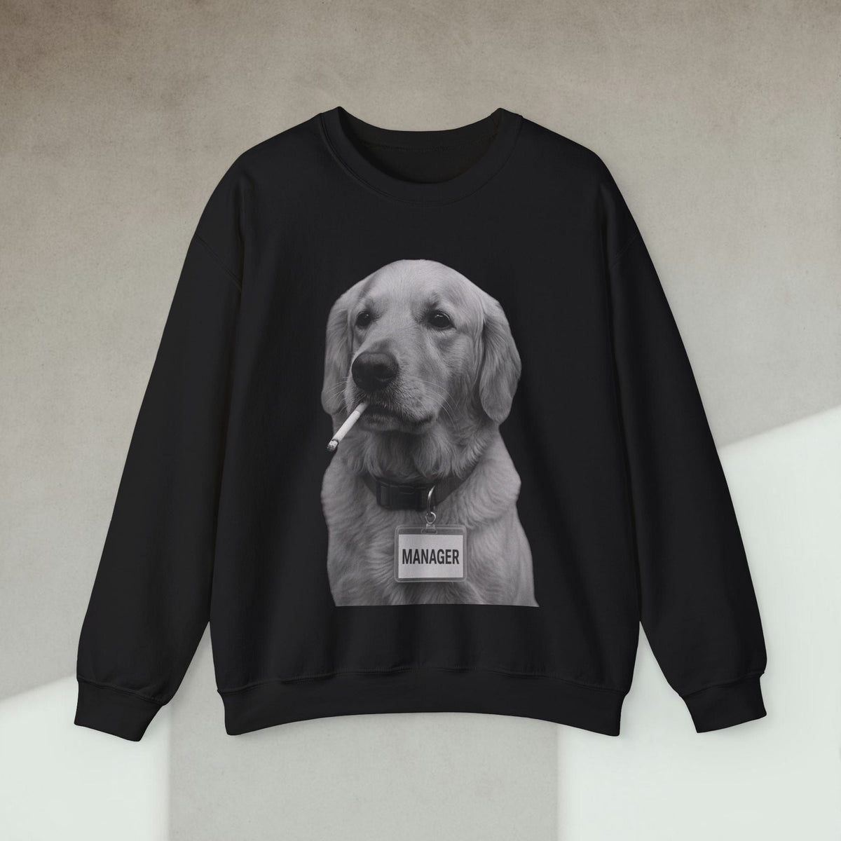 Code Culture dog manager sweatshirt funny programmer Sweatshirt in S — Code Culture developer clothing