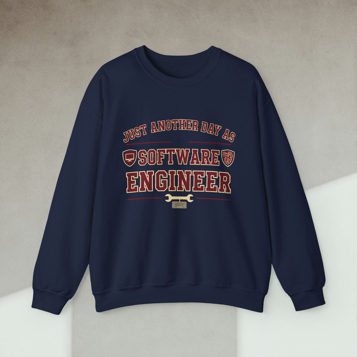 Code Culture just another day as software engineer sweatshirt funny programmer Sweatshirt in S — Code Culture developer clothing