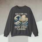 Code Culture this is how i feel every sprint planning sweatshirt funny programmer Sweatshirt in S — Code Culture developer clothing